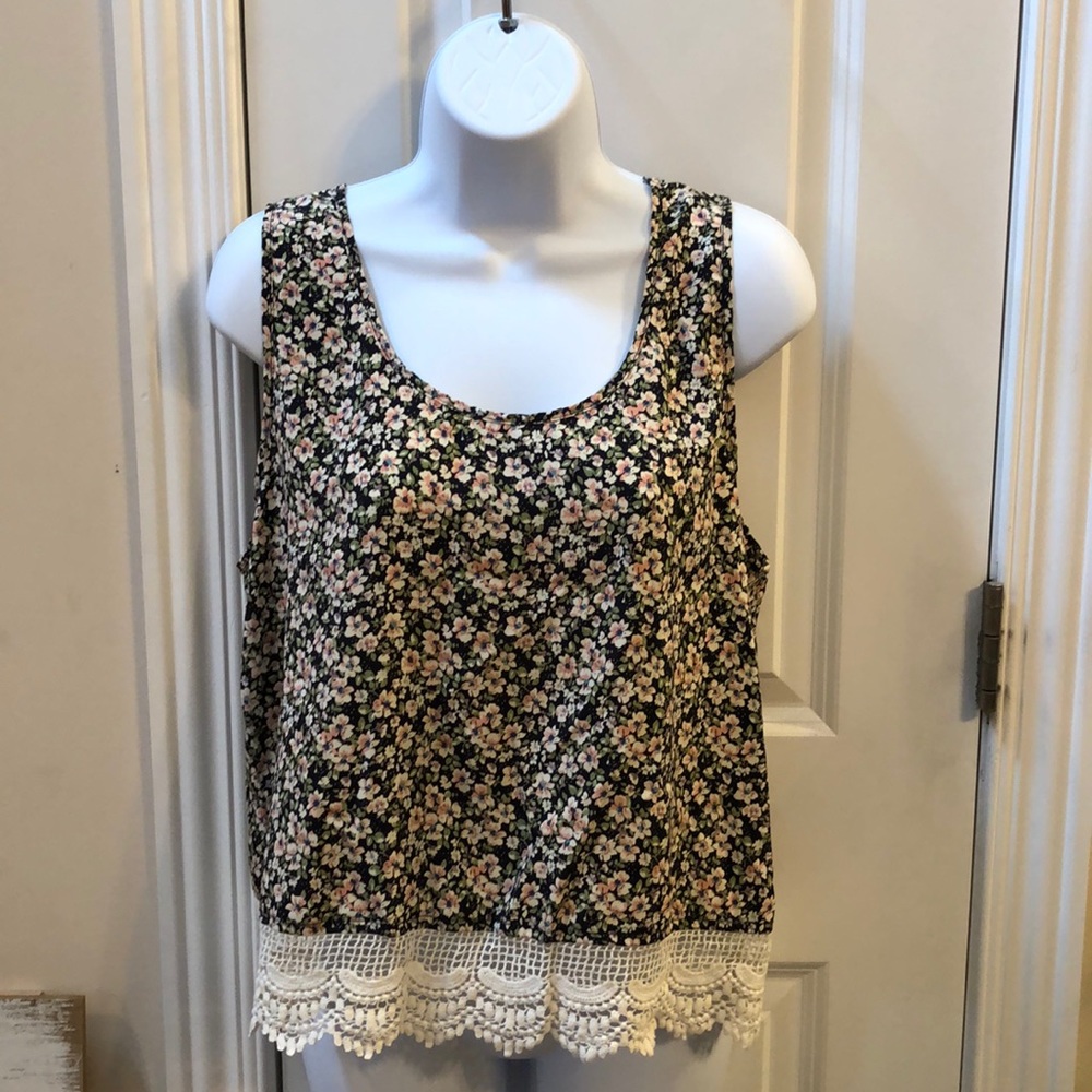 Forever 21 Dressy Lace Tank large